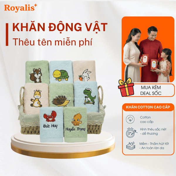 Khăn hình động vật