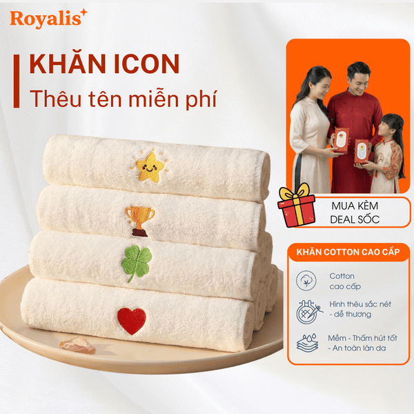 Khăn hình ICON + Tên