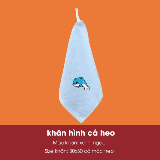 Khăn 30x30 động vật (Quà tặng)